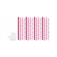 Tescoma dortové svíčky DELÍCIA KIDS 12 cm, 16 ks , růžová