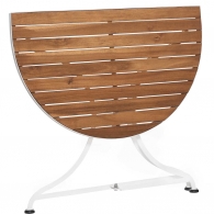 PARKLIFE Balkónový skládací stolek - hnědá/bílá