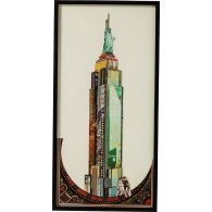 Obraz s rámem Art Empire State Building 100×50 cm