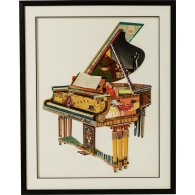 Obraz s rámem Art Piano 90×72 cm