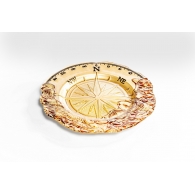 Dekorativní předmět servírovací talíř Compass Gold O34cm