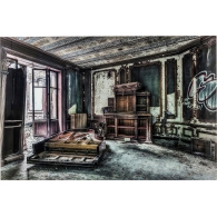 Obraz na skle Vintage Piano Room 100×150 cm