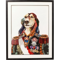Obraz s rámem Art General Dog 90×72 cm