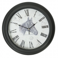 Nástěnné hodiny s dekorem koně (37819)