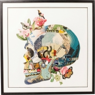 Obraz s rámem Art Skull 100×100 cm