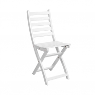 LODGE Skládací židle - bílá