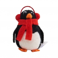 HANG ON Ozdoba filcová tučňák klapky na uších