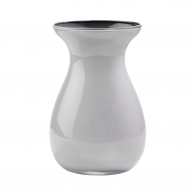 BELLE Váza skleněná 18 cm - sv. šedá