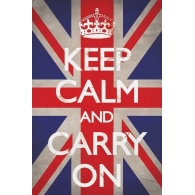 Posters Plakát, Obraz - Keep calm and carry on - union, (61 x 91,5 cm)
