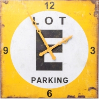 Nástěnné hodiny Parking Lot 101×101cm