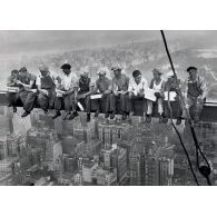 Posters Plakát, Obraz - Lunch on a skyscraper, (91,5 x 61 cm)