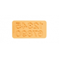 Tescoma silikon.formičky DELÍCIA DECO, čísla-Žlutá