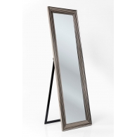 Stojací zrcadlo 180x55 cm - stříbrný rám