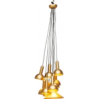 Závěsná lampa Cappello zlatá 10