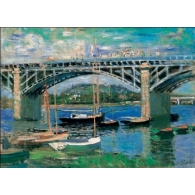 Posters Reprodukce Claude Monet - Most v Argenteuil, 1874 , (80 x 60 cm)
