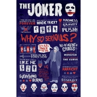 Posters Plakát, Obraz - Batman: Temný rytíř - Joker Quotographic, (61 x 91,5 cm)