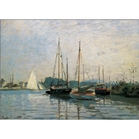 Posters Reprodukce Claude Monet - Výletní lodě z Argenteuil, 1872-3 , (80 x 60 cm)