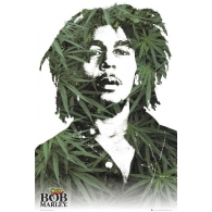 Posters Plakát, Obraz - Bob Marley - leaves, (61 x 91,5 cm)