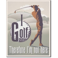 Posters Plechová cedule I Golf, (12,5 x 16 cm)