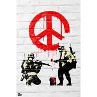 Posters Plakát, Obraz - Banksy - Peace soldiers, (61 x 91,5 cm)