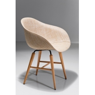 Židle s opěrkou ruky Forum Wood - přírodní