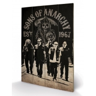 Posters Obraz na dřevě - Sons of Anarchy (Zákon gangu) - Reaper Crew, (40 x 59 cm)