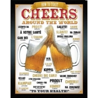 Posters Plechová cedule PIVO - Cheers Around The World, (31,5 x 40 cm)