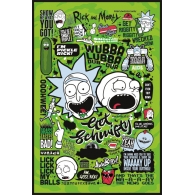Posters Plakát, Obraz - Rick and Morty - Quotes, (61 x 91,5 cm)