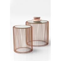 Odkládací stolek Wire Copper (2/Set)