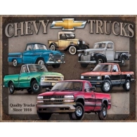 Posters Plechová cedule Chevy Trucks Tribute, (40 x 31,5 cm)
