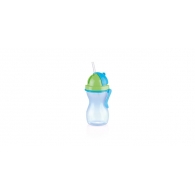 Tescoma dětská láhev s brčkem BAMBINI 300 ml, zelená, modrá
