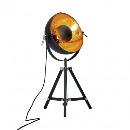 SATELLIGHT Stolní lampa 40 cm - černá/zlatá-4