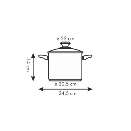 TESCOMA hrnec PRESTO s poklicí ø 22 cm, 5.5 l-2