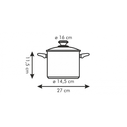 TESCOMA hrnec PRESTO s poklicí ø 16 cm, 2.0 l-2