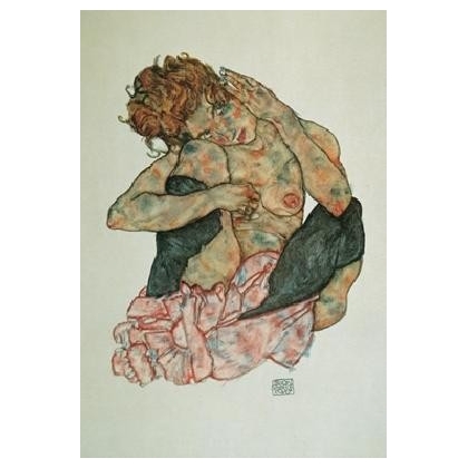 Posters Obraz, Reprodukce - Sedící žena, Egon Schiele, (60 x 80 cm)