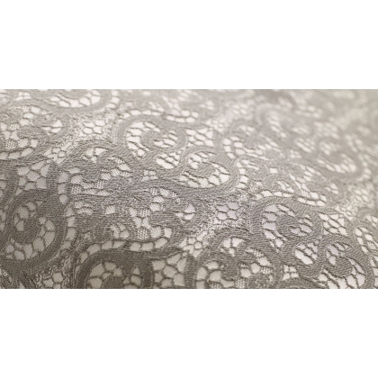 Lace polštářek v šedé barvě-3