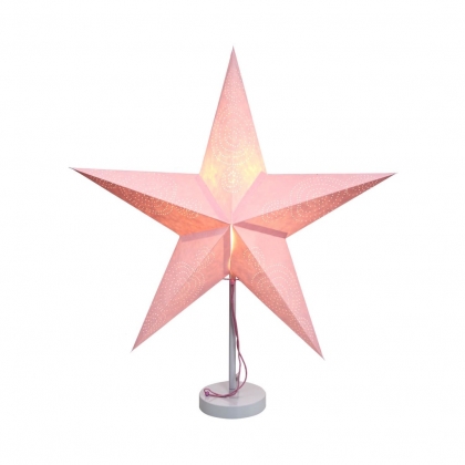 LATERNA MAGICA Papírová dekorační hvězda 60 cm - lososová-2