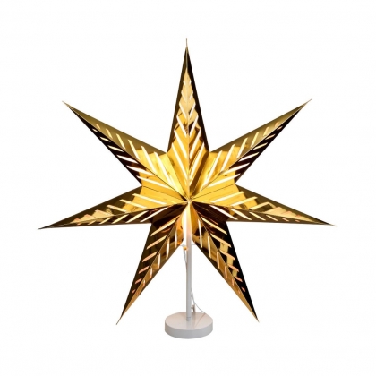 LATERNA MAGICA Papírová dekorační hvězda 80 cm - zlatá-2