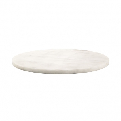 MARBLE Mramorový tác 30 cm - bílá-2