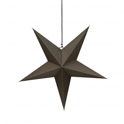 LATERNA MAGICA Papírová dekorační hvězda 60 cm - šedohnědá