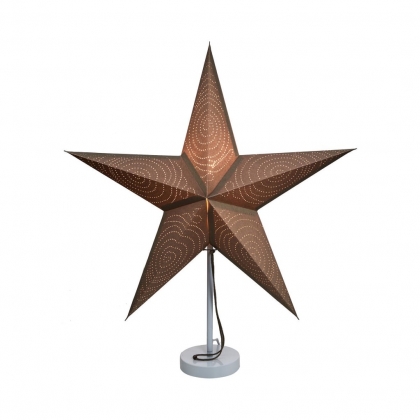 LATERNA MAGICA Papírová dekorační hvězda 60 cm - šedohnědá-2