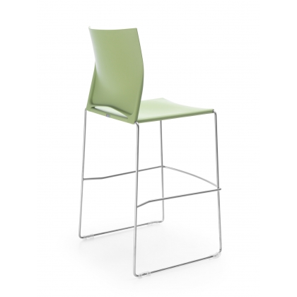 Ariz vysoká židle zelený plast-3