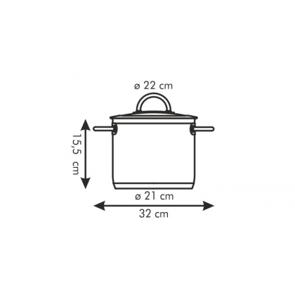 TESCOMA hrnec VISION s poklicí ø 22 cm, 5.5 l-2