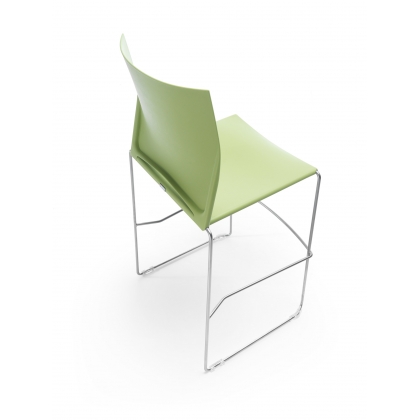 Ariz vysoká židle zelený plast-4