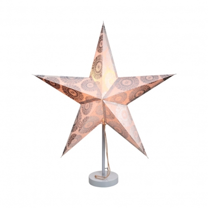 LATERNA MAGICA Papírová dekorační hvězda 60 cm - krémová-4