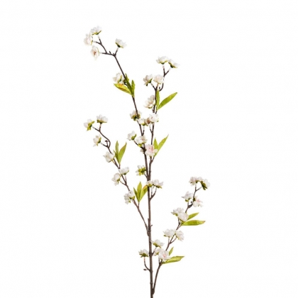 FLORISTA Větvička kvetoucí jabloně 100 cm - krémová-2