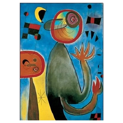 Posters Reprodukce Joan Miró - Žebřík křížící nebe , (24 x 30 cm)