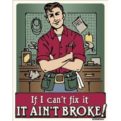 Posters Plechová cedule SCHONBERG - Ain't Broke, (31,5 x 40 cm)