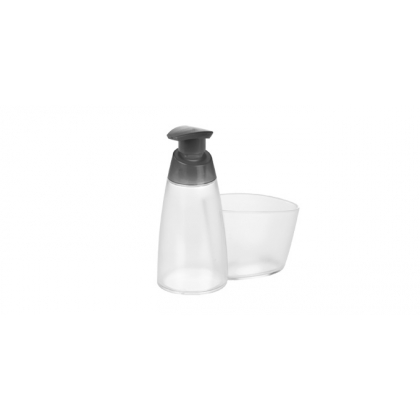TESCOMA dávkovač saponátu CLEAN KIT 350 ml, s místem pro houbičku