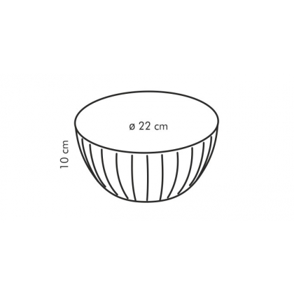 Tescoma mísa plastová DELÍCIA ø 22 cm, 2.5 l, žlutá-2